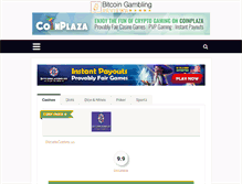 Tablet Screenshot of bitcoingamblingreviews.com